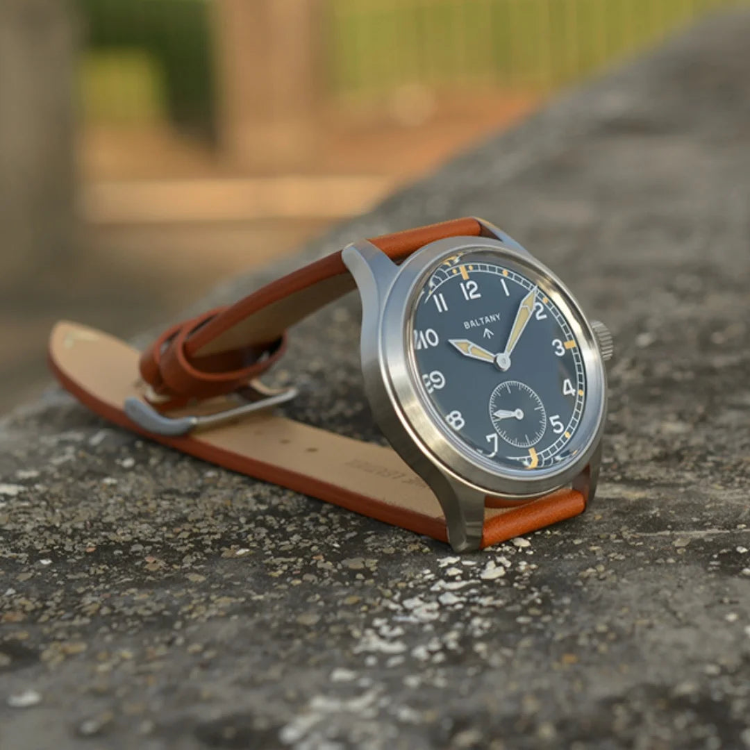 Baltany 2025 New Men's Quartz Watch VD78 Retro Military 39mm Vintage Stainless Steel 100M Waterproof Sub-Second Reloj Hombe