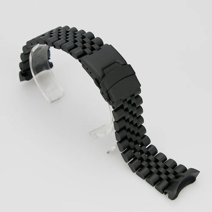 316L Stainless Steel Coved Head 22mm Solid 5 Link SKX007 Watch Bracelet Band