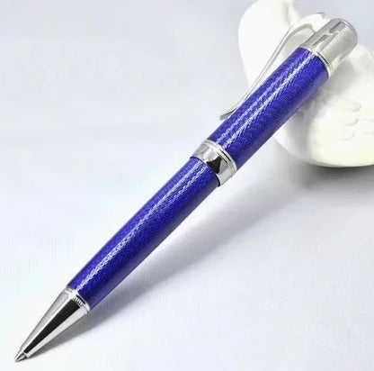Hot John Kennedy JFK Carbon Fiber MB Gifts Fountain Pens Rollerball Ballpoint Pen Dark Blue Writing Stationery Gifts Fountain