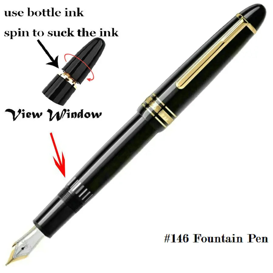 2025 Tata Unique 163/145/162 High Quality MB Ballpoint Pens Resin Writing Stationery School Office Supplies with Serial Number