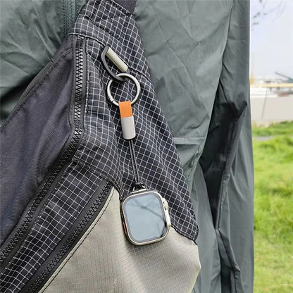 【Plej Ŝatata de Aĉetanto!】Mallonga Penda Ŝnura Kolĉeno por Horloĝĉeno Taŭga por Aŭto/Hejma Ŝlosilŝnuro por Sporta Horloĝo