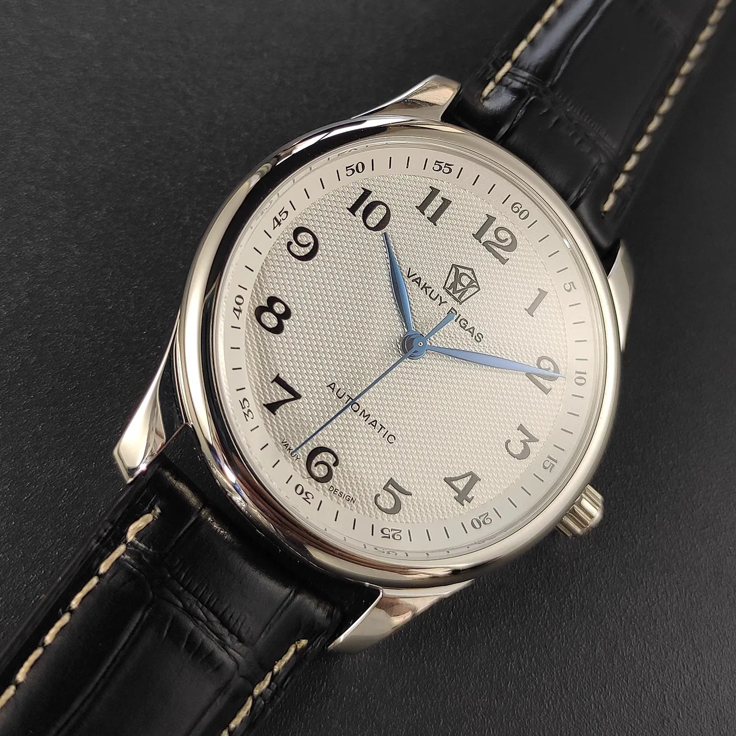 Vakuy Automatic Mechanical Watch Man's Business Auspicious Face Seagull ST2130 Movement Blue Pointer Waterproof Men's