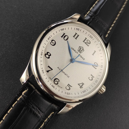 Vakuy Automatic Mechanical Watch Man's Business Auspicious Face Seagull ST2130 Movement Blue Pointer Waterproof Men's