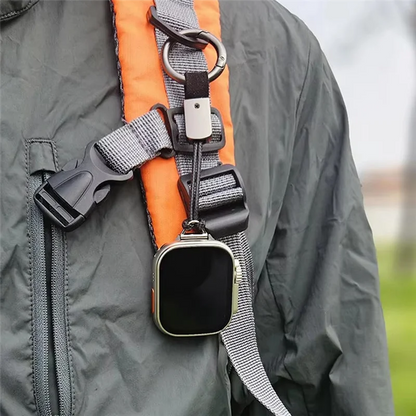 【Plej Ŝatata de Aĉetanto!】Mallonga Penda Ŝnura Kolĉeno por Horloĝĉeno Taŭga por Aŭto/Hejma Ŝlosilŝnuro por Sporta Horloĝo