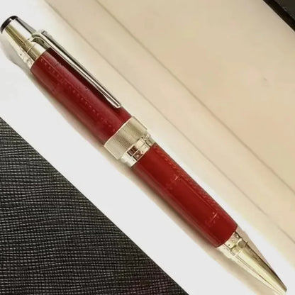 Hot John Kennedy JFK Carbon Fiber MB Gifts Fountain Pens Rollerball Ballpoint Pen Dark Blue Writing Stationery Gifts Fountain