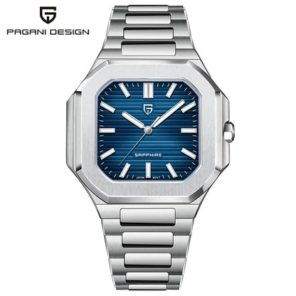 PAGANI DESIGN Men's Watch Luxury Fashion Sapphire Glass Quartz Watch for Men Stainless Steel Sports Waterproof Men Watches 2025