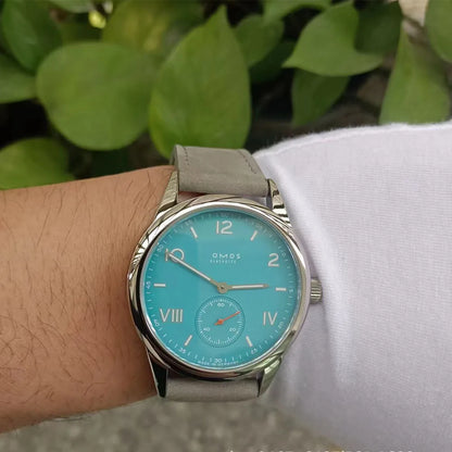 High-end men's 39mm automatic mechanical watch, equipped with Seagull ST17 movement, waterproof and features luminous function.