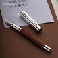 New Smooth Hongdian 1866 Wood 35# Nib Fountain Pen Writing Ink Pen Long Knife Nib School Office Supplies Gift Pens