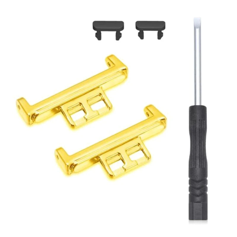 2PC Horloĝrimenaj Konektilaj Adaptiloj Anstataŭigaj Metalaj Konektilaj Ligiloj Por Huawei Watch Fit Braceleto Akcesoraĵo