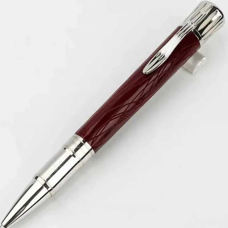 Hot John Kennedy JFK Carbon Fiber MB Gifts Fountain Pens Rollerball Ballpoint Pen Dark Blue Writing Stationery Gifts Fountain