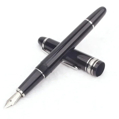 Monte Meisterstuck Collection Black 163 Pen Resin Ballpoint MB Rollerball Pens Platinum Coated Inlay Series Number Blance