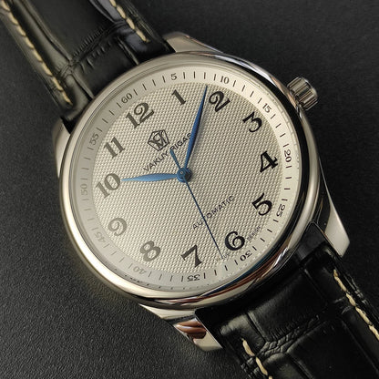 Vakuy Automatic Mechanical Watch Man's Business Auspicious Face Seagull ST2130 Movement Blue Pointer Waterproof Men's