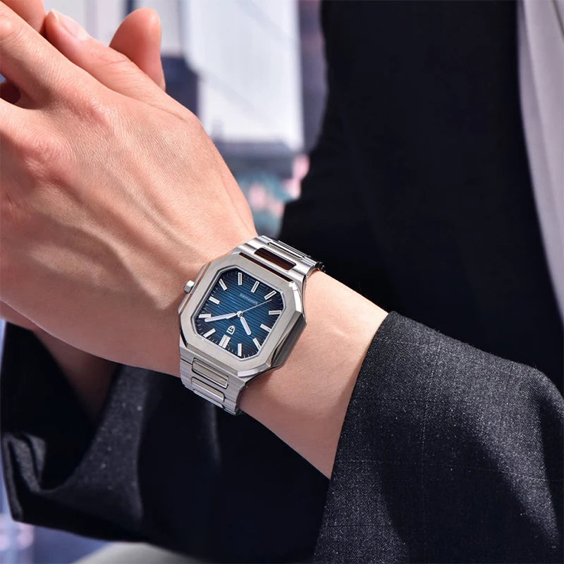 PAGANI DESIGN Men's Watch Luxury Fashion Sapphire Glass Quartz Watch for Men Stainless Steel Sports Waterproof Men Watches 2025