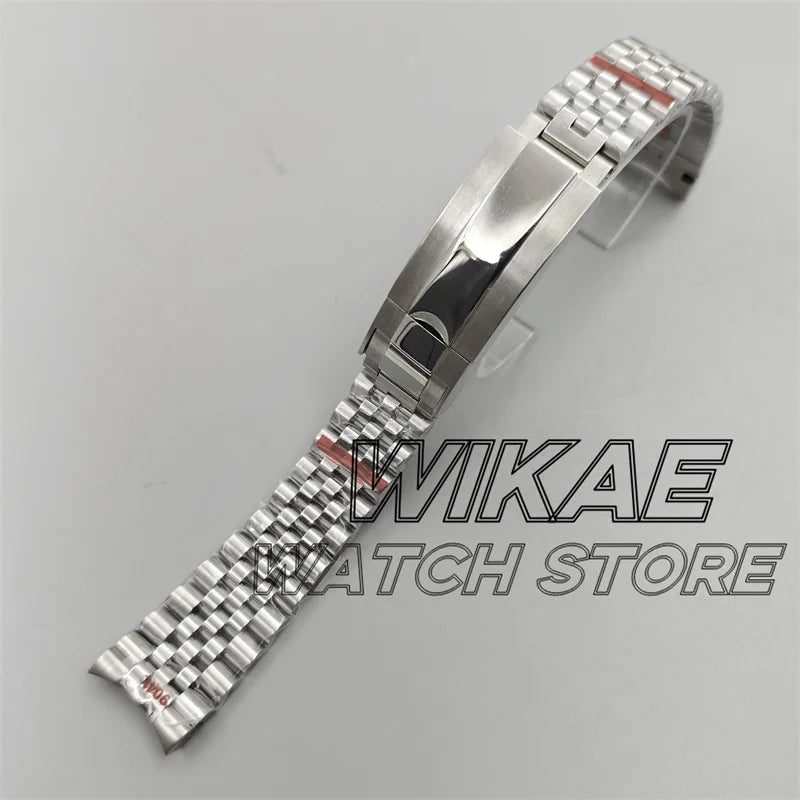 20mm New Curved End Link Watch Band Sterile Solid Stainless Steel twotone Men's Watch Bracelet Glide Clasp Fit 36mm40mm41mm Case