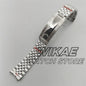 20mm New Curved End Link Watch Band Sterile Solid Stainless Steel twotone Men's Watch Bracelet Glide Clasp Fit 36mm40mm41mm Case