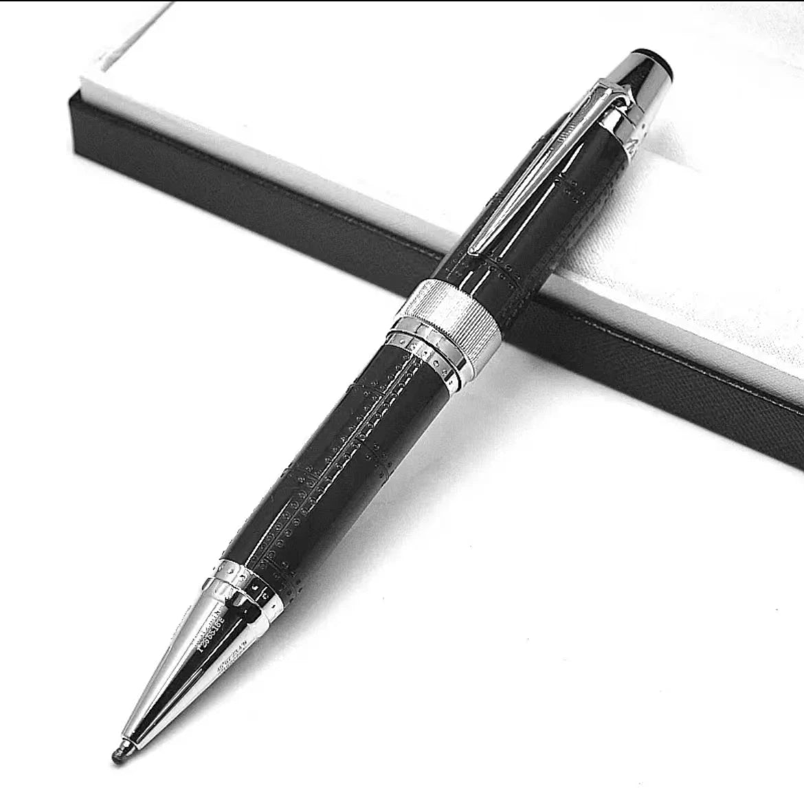 Hot John Kennedy JFK Carbon Fiber MB Gifts Fountain Pens Rollerball Ballpoint Pen Dark Blue Writing Stationery Gifts Fountain