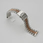 316L Stainless Steel Coved Head 22mm Solid 5 Link SKX007 Watch Bracelet Band