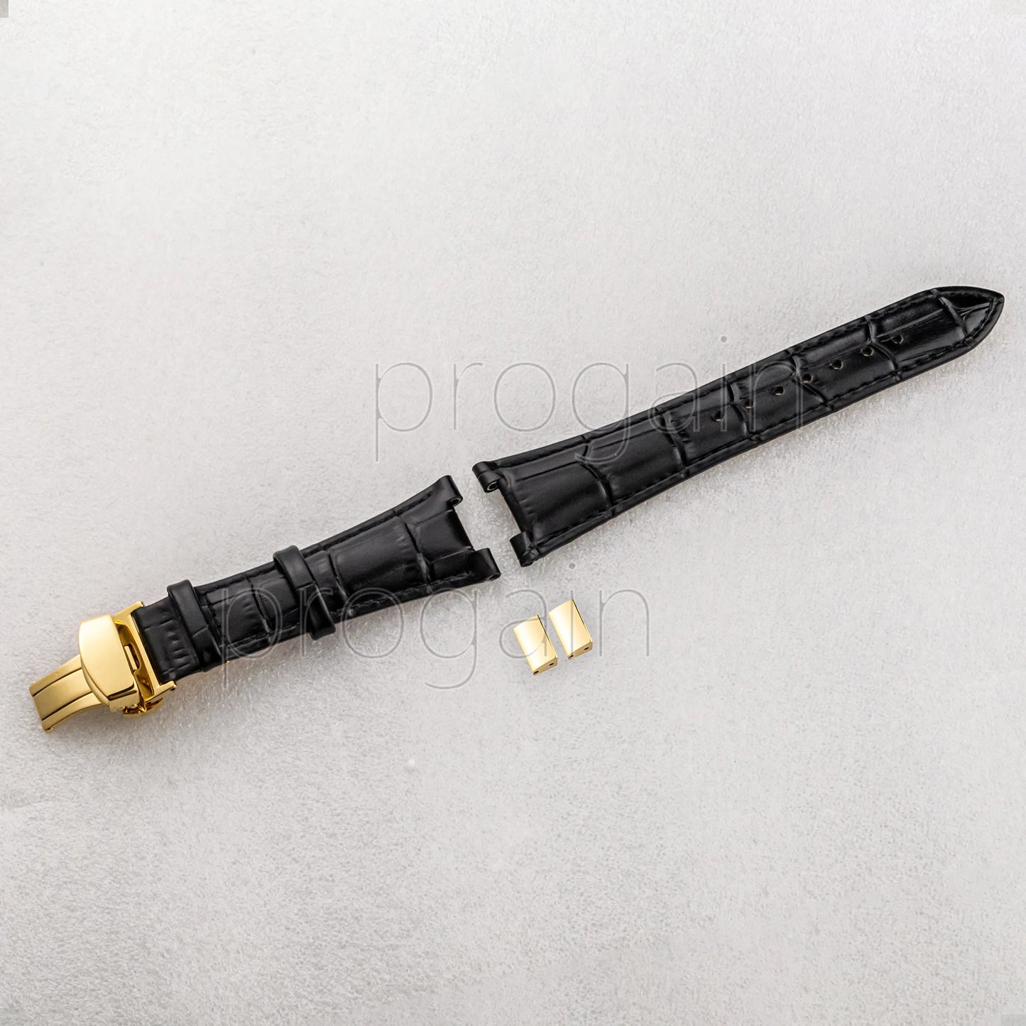 25mm Men's Genuine Leather Strap Watch Bracelet Wristband Replacements for Nautilus Accessories Parts Repair Tools