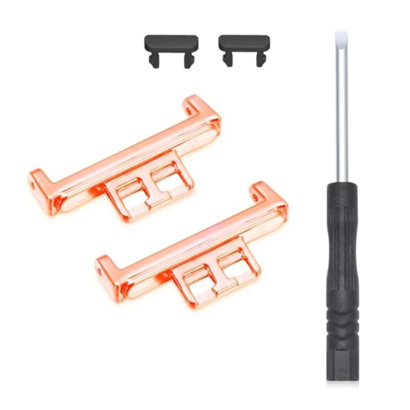 2PC Horloĝrimenaj Konektilaj Adaptiloj Anstataŭigaj Metalaj Konektilaj Ligiloj Por Huawei Watch Fit Braceleto Akcesoraĵo