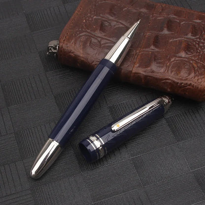 Nigra Rezina 149 Piŝta Plumo kun Fenestro por Vido, Rulpremilo, Arĝenta Ora Klipo, Komerca Oficeja Lernejo, Skribplumoj